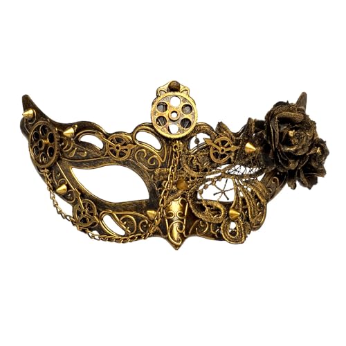 Boland 54575 - Maske Steampunk für Erwachsene, Gesichtsmaske, Kostüm Accessoire, Zubehör für Karneval und Mottoparty Boland 54575 - Maske Steampunk für Erwachsene, Gesichtsmaske, Kostüm Accessoire, Zubehör für Karneval und Mottoparty von Boland