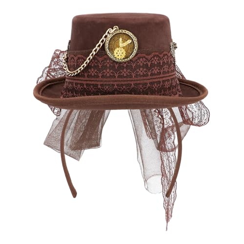 Boland 54577 - Steampunk Haarreif mit Hut, Kopfbedeckung für Erwachsene, Festival, Karneval, Mottoparty und Cosplay Boland 54577 - Steampunk Haarreif mit Hut, Kopfbedeckung für Erwachsene, Festival, Karneval, Mottoparty und Cosplay von Boland