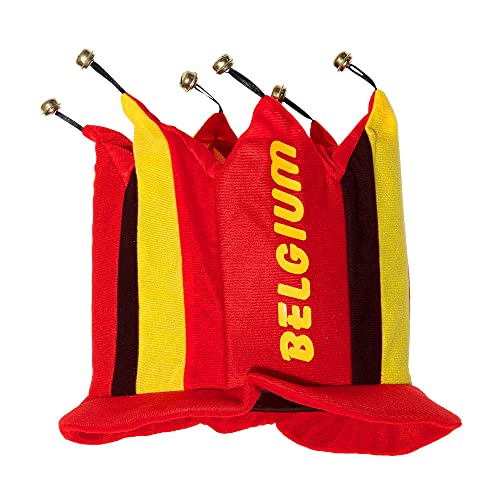 Boland 61600 - Hut Belgien, für Erwachsene, Plüschhut mit Glöckchen, Belgium, Fan-Artikel, WM, EM, Mottoparty Boland 61600 - Hut Belgien, für Erwachsene, Plüschhut mit Glöckchen, Belgium, Fan-Artikel, WM, EM, Mottoparty von Boland