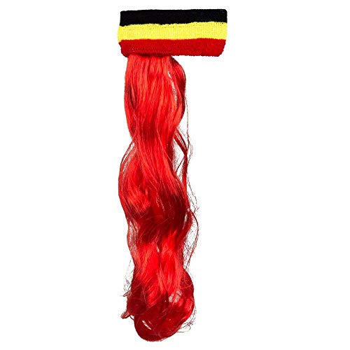 Boland 61917 - Stirnband Belgien mit roten Haaren, WM, EM, Accessoire, Fußball, Handball, Public Viewing, Mottoparty Boland 61917 - Stirnband Belgien mit roten Haaren, WM, EM, Accessoire, Fußball, Handball, Public Viewing, Mottoparty von Boland