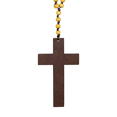 Boland 64331 - Holz-Halskette Priesterkreuz, gelb/braun, Themenparty, Mottoparty, Kostüm-Accessoire Boland 64331 - Holz-Halskette Priesterkreuz, gelb/braun, Themenparty, Mottoparty, Kostüm-Accessoire von Boland