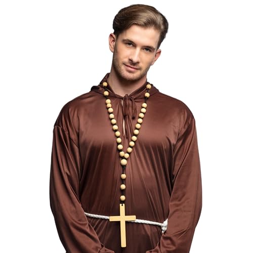 Boland 64349 - Halskette mit Kreuz für Faschingskostüme, Mottoparty, Halloween oder Karneval, Priester, Pfarrer von Boland