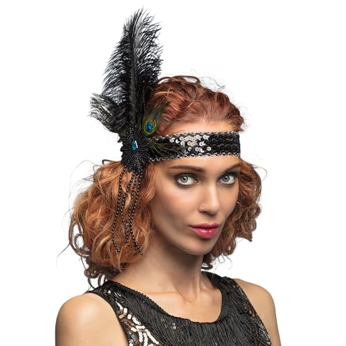 Boland 64350 - Flapper Stirnband für Kostüm und Party, Zubehör für Faschingskostüme, Charleston 20er Jahre Accessoires für Mottoparty oder Karneval Boland 64350 - Flapper Stirnband für Kostüm und Party, Zubehör für Faschingskostüme, Charleston 20er Jahre Accessoires für Mottoparty oder Karneval von Boland