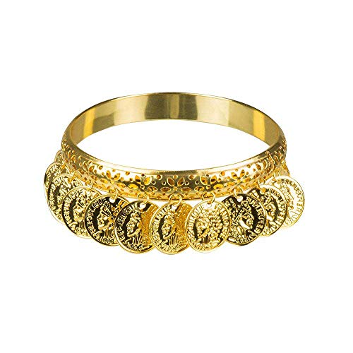 Boland 64462 - Armband Bauchtänzerin, 1 Stück, Einheitsgröße, Gold, Münzen, Bauchtanz, Modeschmuck, Armkette, Accessoire, Kostüm, Verkleidung, Outfit, Karneval, Mottoparty Boland 64462 - Armband Bauchtänzerin, 1 Stück, Einheitsgröße, Gold, Münzen, Bauchtanz, Modeschmuck, Armkette, Accessoire, Kostüm, Verkleidung, Outfit, Karneval, Mottoparty von Boland