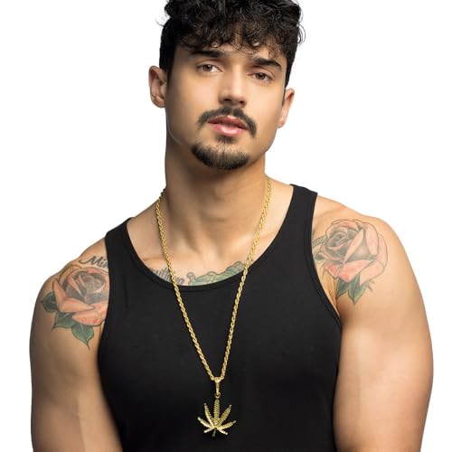 Boland 64306 - Halskette Pimp, Gold, Mode-Schmuck, Gangster, Millionär, Geschenk, Accessoire, Kostüm, Karneval, Mottoparty von Boland
