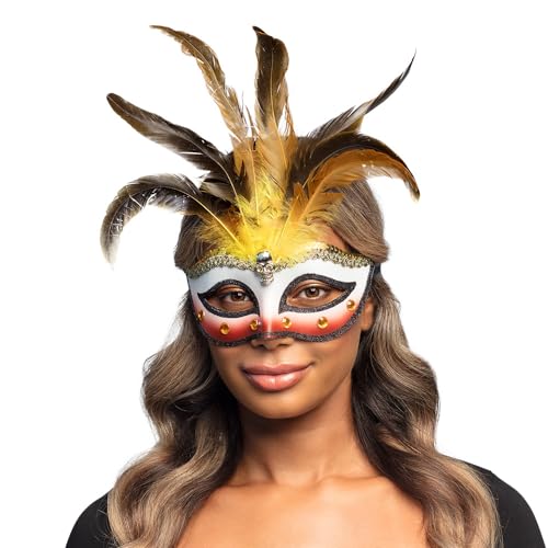 Boland 71986 - Augenmaske Voodoo Zauberer, Totenkopfmaske, Zubehör für Kostüme, Karneval, Mottoparty und Halloween Boland 71986 - Augenmaske Voodoo Zauberer, Totenkopfmaske, Zubehör für Kostüme, Karneval, Mottoparty und Halloween von Boland