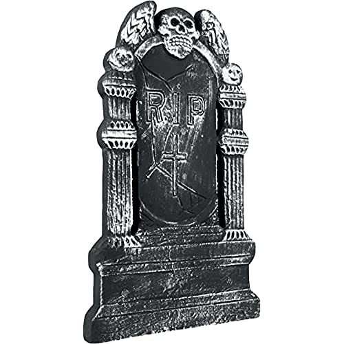 Boland 72019 - Grabstein fliegender Totenkopf RIP, Größe ca. 50 x 30 cm, Dekoration für Halloween, Karneval und Mottoparty Boland 72019 - Grabstein fliegender Totenkopf RIP, Größe ca. 50 x 30 cm, Dekoration für Halloween, Karneval und Mottoparty von Boland