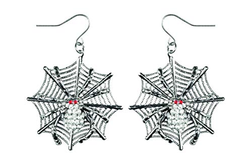 Boland 72074 - Ohrringe Spinnennetz mit Spinne, Spider, Ohrschmuck, Ohrstecker, Accessoire, Mottoparty, Karneval Boland 72074 - Ohrringe Spinnennetz mit Spinne, Spider, Ohrschmuck, Ohrstecker, Accessoire, Mottoparty, Karneval von Boland