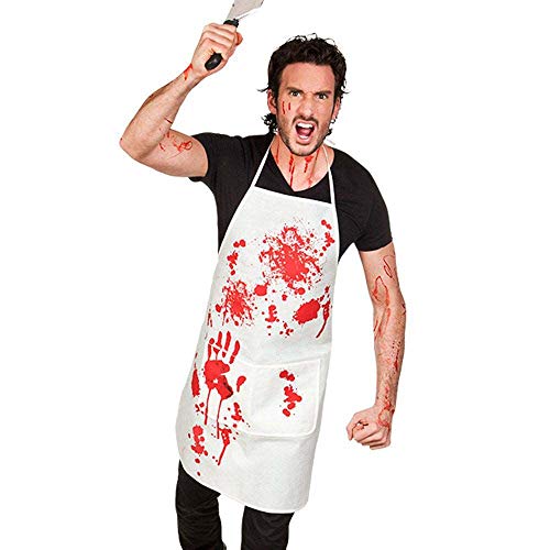 Boland 72107 - Schürze Blutig, weiß/rot, Halloween-Accessoire, Halloween-Party Boland 72107 - Schürze Blutig, weiß/rot, Halloween-Accessoire, Halloween-Party von Boland