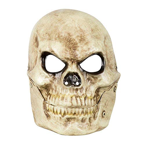 Boland 72212 - Gesichtsmaske Totenkopf mit beweglichem Kiefer, Kostüm-Accessoire, Karnevals-Accessoire Boland 72212 - Gesichtsmaske Totenkopf mit beweglichem Kiefer, Kostüm-Accessoire, Karnevals-Accessoire von Boland