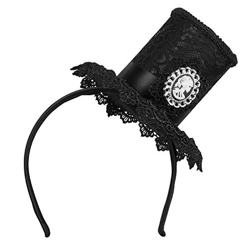 Boland 72240 - Haarreif Dungeon-Lady, Tiara mit Mini-Hut, Dia de los Muertos, Kopfschmuck, Kostüm, Karneval, Mottoparty, Halloween Boland 72240 - Haarreif Dungeon-Lady, Tiara mit Mini-Hut, Dia de los Muertos, Kopfschmuck, Kostüm, Karneval, Mottoparty, Halloween von Boland