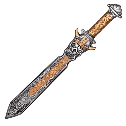 Boland 72275 - Kostüm-Zubehör Schwert, Länge 57 cm, Kunststoff-Waffe mit Totenkopf, Attrappe, Skull Warrior, Krieger, Killer, Zombie, Accessoire, Halloween, Karneval, Mottoparty Boland 72275 - Kostüm-Zubehör Schwert, Länge 57 cm, Kunststoff-Waffe mit Totenkopf, Attrappe, Skull Warrior, Krieger, Killer, Zombie, Accessoire, Halloween, Karneval, Mottoparty von Boland