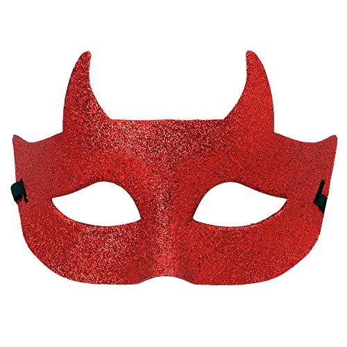 Boland 72277 - Glitter-Maske Teufel, Augenmaske, Devil, Accessoire, Kostüm-Zubehör, Halloween, Karneval, Mottoparty Boland 72277 - Glitter-Maske Teufel, Augenmaske, Devil, Accessoire, Kostüm-Zubehör, Halloween, Karneval, Mottoparty von Boland