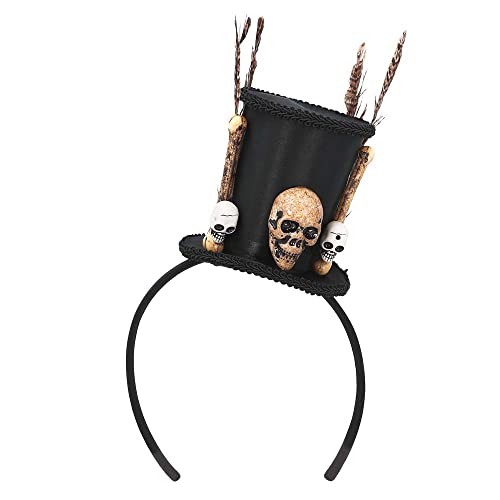 Boland 72278 - Tiara Voodoo, Haarreif mit Minihut und Totenkopf, Mami Wata, Wunderheiler, Kopfbedeckung, Accessoire, Halloween, Karneval, Mottoparty Boland 72278 - Tiara Voodoo, Haarreif mit Minihut und Totenkopf, Mami Wata, Wunderheiler, Kopfbedeckung, Accessoire, Halloween, Karneval, Mottoparty von Boland