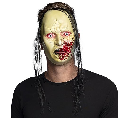 Boland 72282 - Horror Maske mit Haaren für Erwachsene, Maske für Halloween und Karneval, Accessoire für Kostüme zur Mottoparty Boland 72282 - Horror Maske mit Haaren für Erwachsene, Maske für Halloween und Karneval, Accessoire für Kostüme zur Mottoparty von Boland