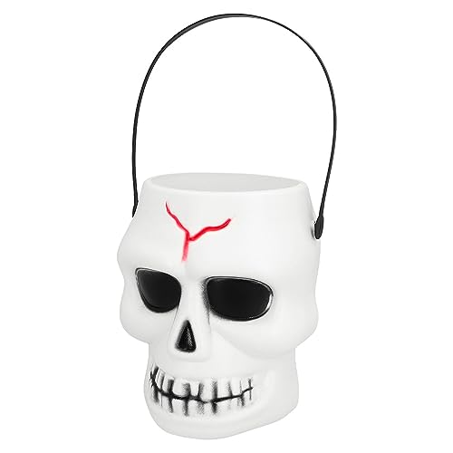 Boland 72290 - Totenkopf Eimer, 16 x 13 cm, Kostüm Zubehör für Halloween, Party Deko, Horror Deko für Karneval und Mottoparty Boland 72290 - Totenkopf Eimer, 16 x 13 cm, Kostüm Zubehör für Halloween, Party Deko, Horror Deko für Karneval und Mottoparty von Boland