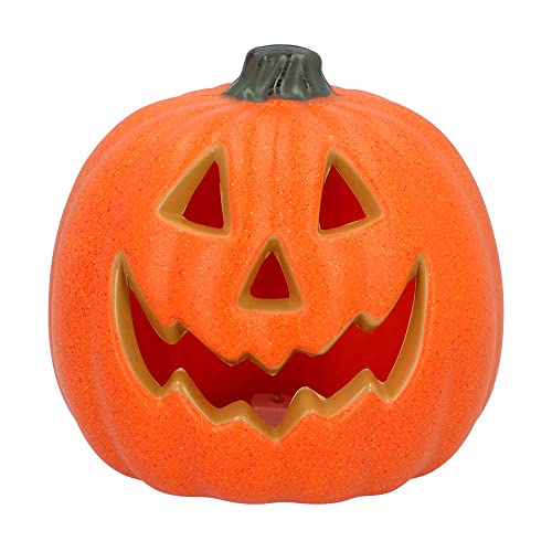 Boland 72321 - LED-Kürbis, Größe 20 cm, inkl. Batterien, LED-Licht, leuchtende Dekoration für Halloween, Karneval oder Mottoparty von Boland