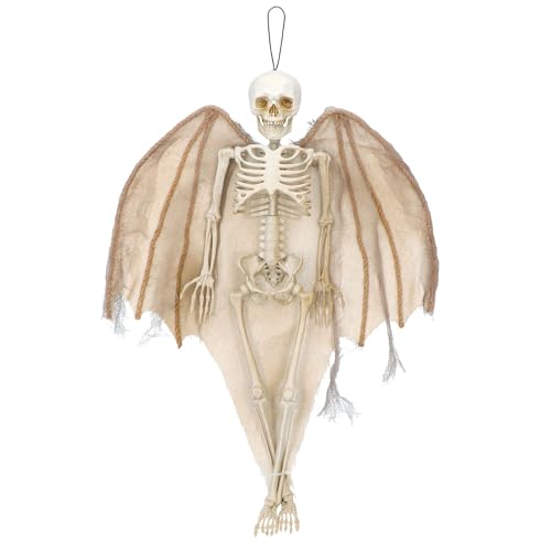 Boland 73202 - Hängende Horror Dekoration, Skelett Engel, 40 cm, Party Deko für Mottoparty und Halloween, Hängedeko Boland 73202 - Hängende Horror Dekoration, Skelett Engel, 40 cm, Party Deko für Mottoparty und Halloween, Hängedeko von Boland