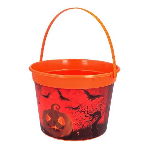 Boland 73224 - Halloween Eimer, Dekoration für Karneval und Mottoparty, Süßes und Saueres von Boland