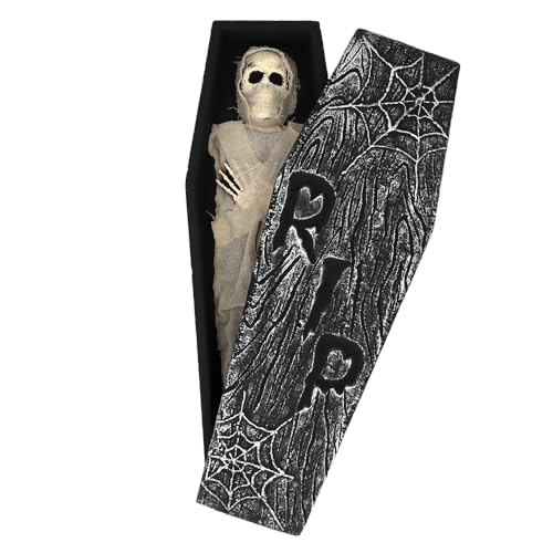 Boland 73232 - Mumien Deko Set mit Knochen und Sarg, Dekoration für Halloween und Karneval Boland 73232 - Mumien Deko Set mit Knochen und Sarg, Dekoration für Halloween und Karneval von Boland