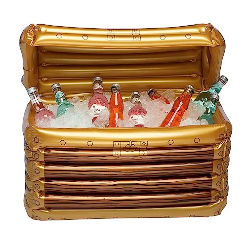 Boland 74223 - Aufblasbare Schatztruhe, Getränkekühler, Dekoration, Party Deko für Pool, Sommerfest und Mottoparty Boland 74223 - Aufblasbare Schatztruhe, Getränkekühler, Dekoration, Party Deko für Pool, Sommerfest und Mottoparty von Boland