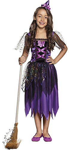 Boland - Kostüm für Kinder Funkelnde Hexe, Hexenkostüm für Fasching, Faschingskostüme Mädchen, Verkleidung für Halloween von Boland