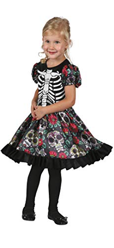 Boland 78143 - Kostüm für Kinder Kleiner Totenkopf, Größe 104 - 110, Skelett Kleid für Halloween oder Karneval, Faschingskostüme Kinder, Day of the Dead Boland 78143 - Kostüm für Kinder Kleiner Totenkopf, Größe 104 - 110, Skelett Kleid für Halloween oder Karneval, Faschingskostüme Kinder, Day of the Dead von Boland