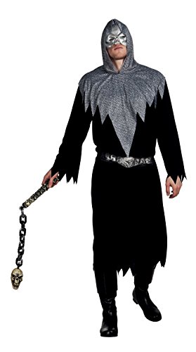 Boland 79032 - Erwachsenenkostüm Skull Fighter, Größe 50/52, schwarz von Boland