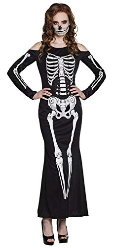 Boland 79101 Erwachsenenkostüm Mrs Bones Gr. M, schwarz/weiß, M Boland 79101 Erwachsenenkostüm Mrs Bones Gr. M, schwarz/weiß, M von Boland