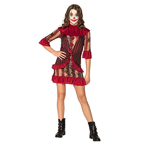 Boland 79198 - Kinderkostüm Mitternachts-Clownette, Kleid mit Kragen, Kostüm für Teenager, Mädchen, Horror, Clown, Psycho, Halloween, Karneval, Mottoparty Boland 79198 - Kinderkostüm Mitternachts-Clownette, Kleid mit Kragen, Kostüm für Teenager, Mädchen, Horror, Clown, Psycho, Halloween, Karneval, Mottoparty von Boland