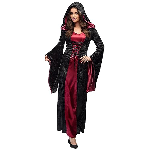 Boland - Vampir Lady Kostüm für Erwachsene, Faschingskostüme Damen, Horror Kostüm für Halloween oder Karneval von Boland