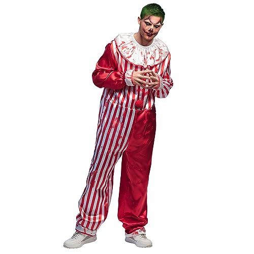 Boland - Killer Clown Kostüm für Erwachsene, Faschingskostüme Männer, Horror Kostüm für Halloween oder Karneval von Boland