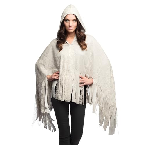 Boland 79278 - Poncho Geist Marian, Einheitsgröße, Umhang mit Kapuze für Faschingskostüme, Zubehör für Kostüm, Karneval oder Halloween Boland 79278 - Poncho Geist Marian, Einheitsgröße, Umhang mit Kapuze für Faschingskostüme, Zubehör für Kostüm, Karneval oder Halloween von Boland