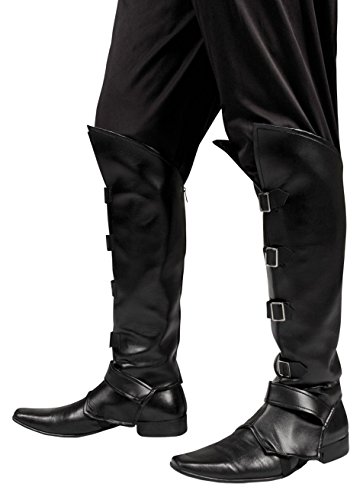 Boland 81994 - Stiefelstulpen Striker, Schwarz, Zubehör für Pirat, Seeräuber, Musketier oder Mittelalter Kostüm, Accessoire für Faschingskostüme von Boland