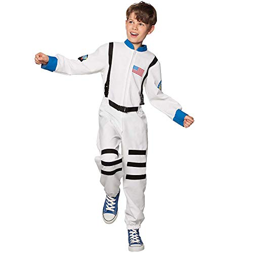 Boland - Kinder-Kostüm Astronaut, verschiedene Größen, Jumpsuit, Overall, Raumfahrer, Weltall, Verkleidung, Karneval, Mottoparty von Boland