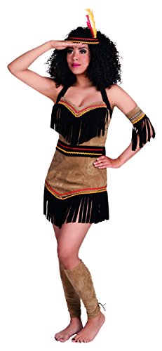 Boland - Erwachsenen-Kostüm Indianerin, verschiedene Größen, kurzes Kleid, Haarband, Arm- und Beinstulpen, Squaw, Wilder Westen, Set, Karneval, Mottoparty Boland - Erwachsenen-Kostüm Indianerin, verschiedene Größen, kurzes Kleid, Haarband, Arm- und Beinstulpen, Squaw, Wilder Westen, Set, Karneval, Mottoparty von Boland