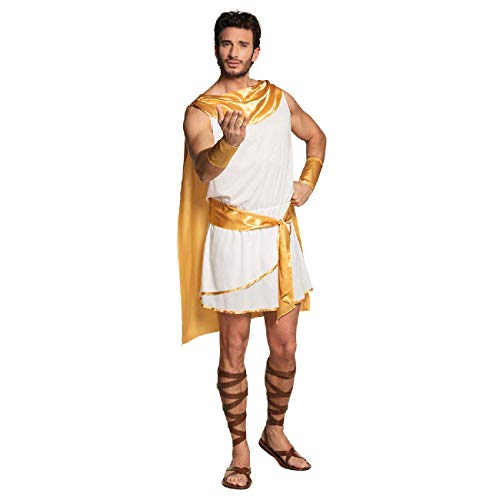 Boland - Erwachsenen-Kostüm Apollo, verschiedene Größen, Weiß u. Gold, Tunika mit Umhang, Gürtel und Armstulpen, Set, Kaiser, König, Antike, Karneval, Mottoparty Boland - Erwachsenen-Kostüm Apollo, verschiedene Größen, Weiß u. Gold, Tunika mit Umhang, Gürtel und Armstulpen, Set, Kaiser, König, Antike, Karneval, Mottoparty von Boland