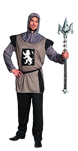 Boland 83809 - Erwachsenen-Kostüm Ritter, Größe M/L, Shirt, Hose, Kapuze und Gürtel, Kämpfer, Rüstung, Karneval, Mottoparty Boland 83809 - Erwachsenen-Kostüm Ritter, Größe M/L, Shirt, Hose, Kapuze und Gürtel, Kämpfer, Rüstung, Karneval, Mottoparty von Boland