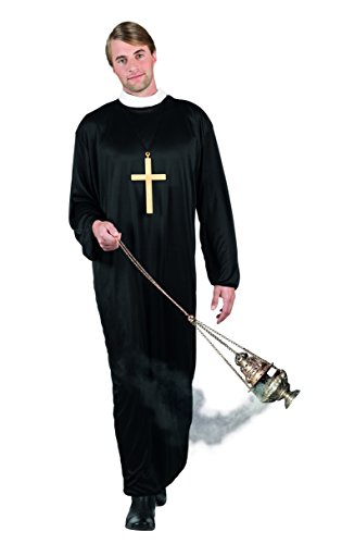 Boland 83815 - Kostüm für Erwachsene Priester, Größe M-L, Toga mit Kragen, Pfarrer, Heiliger, Kostüm Set, Karneval, Mottoparty Boland 83815 - Kostüm für Erwachsene Priester, Größe M-L, Toga mit Kragen, Pfarrer, Heiliger, Kostüm Set, Karneval, Mottoparty von Boland