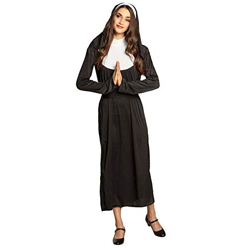 Boland 83816 - Kostüm für Erwachsene Nonne, Größe M, Kleid mit Kragen, Kapuze und Gürtel, Heilige, Karneval, Mottoparty Boland 83816 - Kostüm für Erwachsene Nonne, Größe M, Kleid mit Kragen, Kapuze und Gürtel, Heilige, Karneval, Mottoparty von Boland