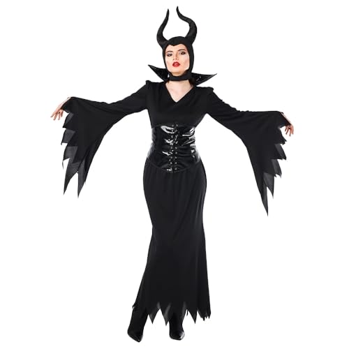 Boland 84035 - Teenager Kostüm Böse Königin, 14 - 16 Jahre, Faschingskostüm für Halloween, Karneval oder Mottoparty von Boland