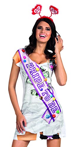 Boland 84249 - Fotorealistisches Kleid Bachelorette, Kostüme für Erwachsene Boland 84249 - Fotorealistisches Kleid Bachelorette, Kostüme für Erwachsene von Boland