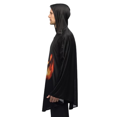 Boland 84336 - Poncho Kürbis, Umhang für Halloween, Karneval und Kostüme, Tunika für Erwachsene von Boland