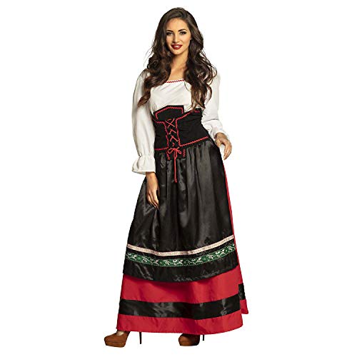 Boland - Kostüm Frau Schneider, Bluse, Kleid mit Korsett und Schürze, für Damen, Kellnerin, Magd, Burgfräulein, Tracht, Volksfest, Mottoparty, Karneval Boland - Kostüm Frau Schneider, Bluse, Kleid mit Korsett und Schürze, für Damen, Kellnerin, Magd, Burgfräulein, Tracht, Volksfest, Mottoparty, Karneval von Boland