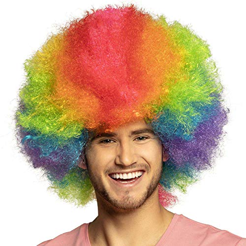 Boland 85059 - Perücke Clown Regenbogen, Kunsthaar, Afro, kurze Haare, Frisur, Christopher Street Day, Accessoire, Kostüm, Karneval, Mottoparty Boland 85059 - Perücke Clown Regenbogen, Kunsthaar, Afro, kurze Haare, Frisur, Christopher Street Day, Accessoire, Kostüm, Karneval, Mottoparty von Boland