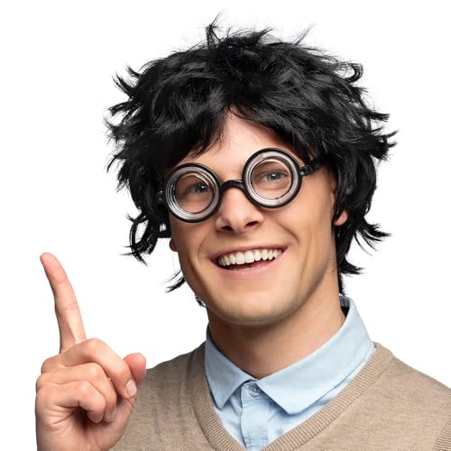 Boland 85068 - Perücke Nerd für Erwachsene, Frisur aus Kunsthaar für Mottoparty oder Karneval, Zubehör für Faschingskostüme Boland 85068 - Perücke Nerd für Erwachsene, Frisur aus Kunsthaar für Mottoparty oder Karneval, Zubehör für Faschingskostüme von Boland