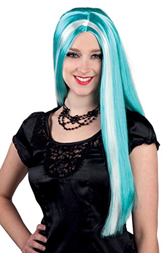 Boland 86076 - Perücke Hexe Aurora, türkis/weiß von Boland