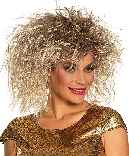 Boland 86374 - Perücke Rock Queen, für Erwachsene, Blond-Braun, Lockenperücke, Accessoire, Rockstar, Popstar, 80er Jahre, Motto Party, Karneval Boland 86374 - Perücke Rock Queen, für Erwachsene, Blond-Braun, Lockenperücke, Accessoire, Rockstar, Popstar, 80er Jahre, Motto Party, Karneval von Boland
