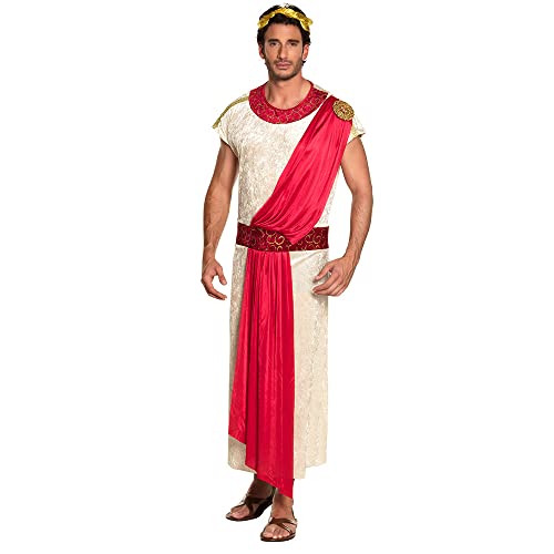Boland 87760 - Erwachsenenkostüm Nero, Größe 54/56, für Herren, Haarzubehör, Toga mit Umschlagtuch, Gürtel, Verkleidung, Römischer Kaiser, Griechischer Gott, Römer, Mottoparty, Karneval Boland 87760 - Erwachsenenkostüm Nero, Größe 54/56, für Herren, Haarzubehör, Toga mit Umschlagtuch, Gürtel, Verkleidung, Römischer Kaiser, Griechischer Gott, Römer, Mottoparty, Karneval von Boland