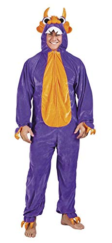 Boland 88059 Erwachsenenkostüm Purple Monster, Unisex – Erwachsene, Cartoon, Lila/Orange, max 1,95 m von Boland